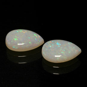 Gemas de ópalo multicolor natural de  ct, transparente, transparente / translúcido