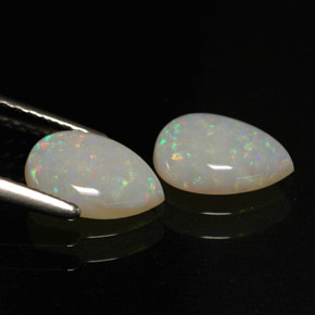 Gemas de ópalo multicolor natural de  ct, transparente, transparente / translúcido