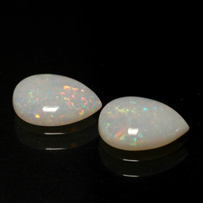 Gemas de ópalo multicolor natural de  ct, transparente, transparente / translúcido
