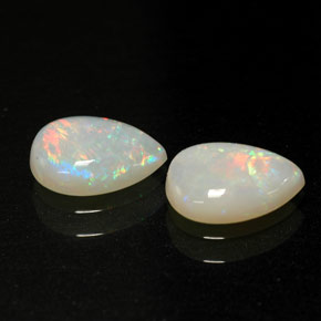 Gemas de ópalo multicolor natural de  ct, transparente, transparente / translúcido