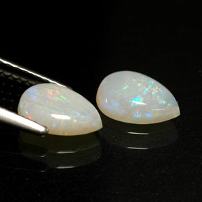 Gemas de ópalo multicolor natural de  ct, transparente, transparente / translúcido