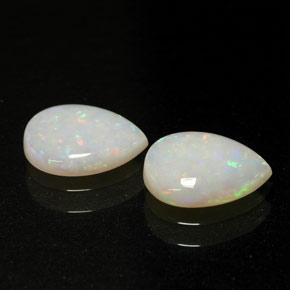 Gemas de ópalo multicolor natural de  ct, transparente, transparente / translúcido