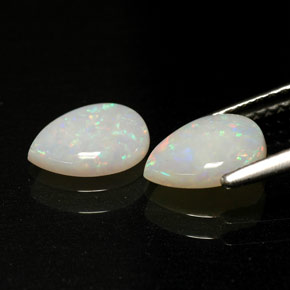 Gemas de ópalo multicolor natural de  ct, transparente, transparente / translúcido