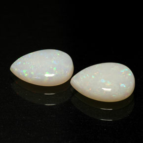 Gemas de ópalo multicolor natural de  ct, transparente, transparente / translúcido
