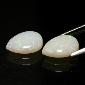 Gemas de ópalo multicolor natural de  ct, transparente, transparente / translúcido