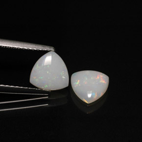 Gemas de ópalo multicolor natural de  ct, transparente, transparente / translúcido