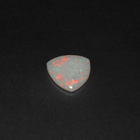 Ópalo multicolor natural de 0,45 ct, transparente, transparente / translúcido
