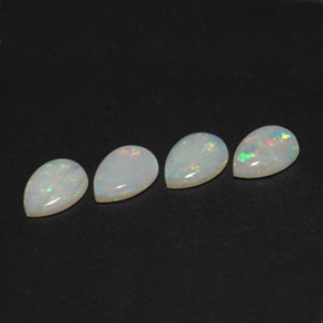 Gemas de ópalo multicolor natural de  ct, transparente, transparente / translúcido