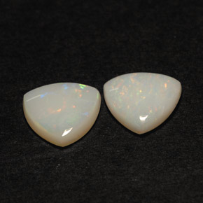 Gemas de ópalo multicolor natural de  ct, transparente, transparente / translúcido