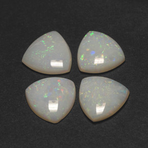 Gemas de ópalo multicolor natural de  ct, transparente, transparente / translúcido