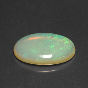 Ópalo multicolor natural de 5,49 ct, transparente, transparente / translúcido