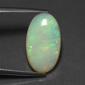 Ópalo multicolor natural de 5,49 ct, transparente, transparente / translúcido