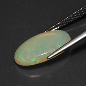 Ópalo multicolor natural de 5,49 ct, transparente, transparente / translúcido