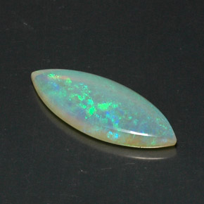 Ópalo multicolor natural de 3,53 ct, transparente, transparente / translúcido