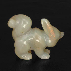 Ópalo multicolor natural de 31,78 ct, forma elegante, opaco