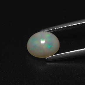 Ópalo multicolor natural de 0,94 ct, transparente, transparente / translúcido