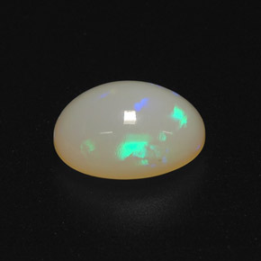 Ópalo multicolor natural de 1,22 ct, corte óvalo, translúcido