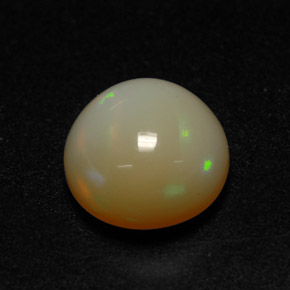 Ópalo multicolor natural de 1,48 ct, corte redondo, translúcido