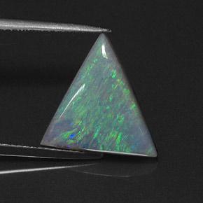 Ópalo multicolor natural de 3,97 ct, trillón, translúcido