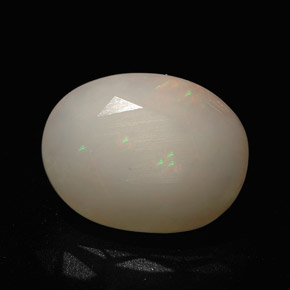 Ópalo multicolor natural de 2,90 ct, corte óvalo, translúcido