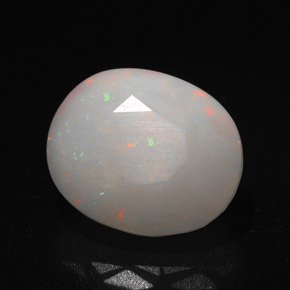 Ópalo multicolor natural de 3,14 ct, corte óvalo, translúcido