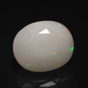 Ópalo multicolor natural de 3,14 ct, corte óvalo, translúcido