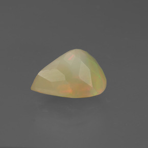 Ópalo multicolor natural de 2,88 ct, en forma de pera, translúcido