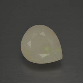 Ópalo multicolor natural de 2,58 ct, en forma de pera, translúcido