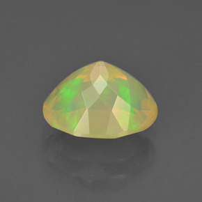 Ópalo multicolor natural de 1,85 ct, corte óvalo, transparente