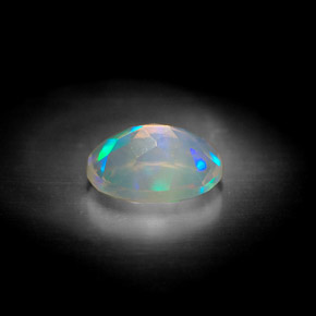 Ópalo multicolor natural de 0,92 ct, transparente, transparente / translúcido