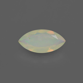 Ópalo multicolor natural de 1,60 ct, marquesa, translúcido