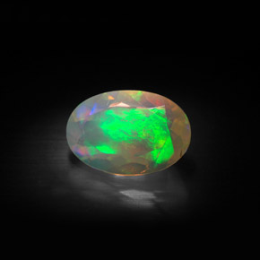 Ópalo Multicolor natural de 1.68 ct, Transparente, Transparente / Translúcido