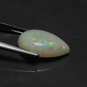 Ópalo multicolor natural de 4,17 ct, transparente, transparente / translúcido