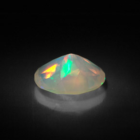 Ópalo multicolor natural de 1,35 ct, transparente, transparente / translúcido
