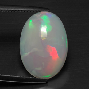 Ópalo multicolor natural de 5,49 ct, corte óvalo, opaco
