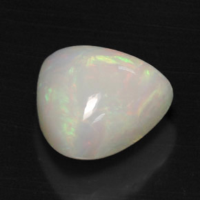 Ópalo multicolor natural de 7,29 ct, trillón, opaco