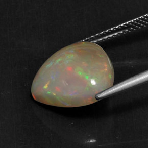 Ópalo multicolor natural de 4,22 ct, trillón, opaco