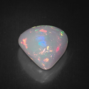 Ópalo multicolor natural de 5,83 ct, trillón, opaco