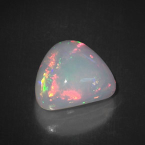 Ópalo multicolor natural de 5,83 ct, trillón, opaco