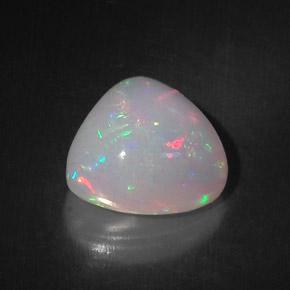 Ópalo multicolor natural de 5,83 ct, trillón, opaco
