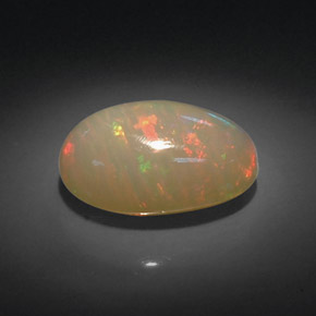 Ópalo multicolor natural de 7,16 ct, transparente, transparente / translúcido