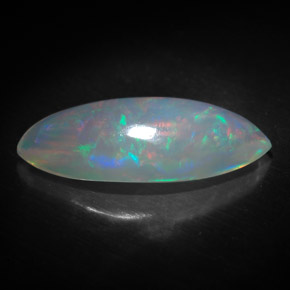 Ópalo multicolor natural de 3,34 ct, transparente, transparente / translúcido
