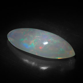 Ópalo multicolor natural de 3,34 ct, transparente, transparente / translúcido