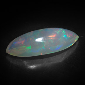 Ópalo multicolor natural de 3,34 ct, transparente, transparente / translúcido