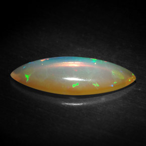 Ópalo multicolor natural de 1,19 ct, transparente, transparente / translúcido