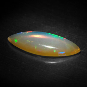 Ópalo multicolor natural de 1,19 ct, transparente, transparente / translúcido