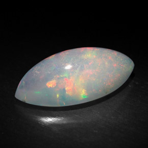 Ópalo multicolor natural de 1,70 ct, transparente, transparente / translúcido