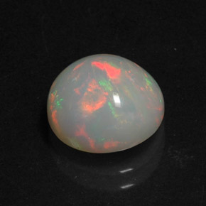 Ópalo multicolor natural de 2,41 ct, transparente, transparente / translúcido