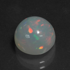 Ópalo multicolor natural de 3,09 ct, transparente, transparente / translúcido