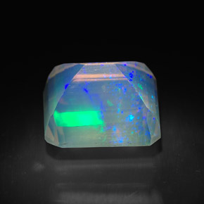 Ópalo multicolor natural de 2,06 ct, transparente, transparente / translúcido